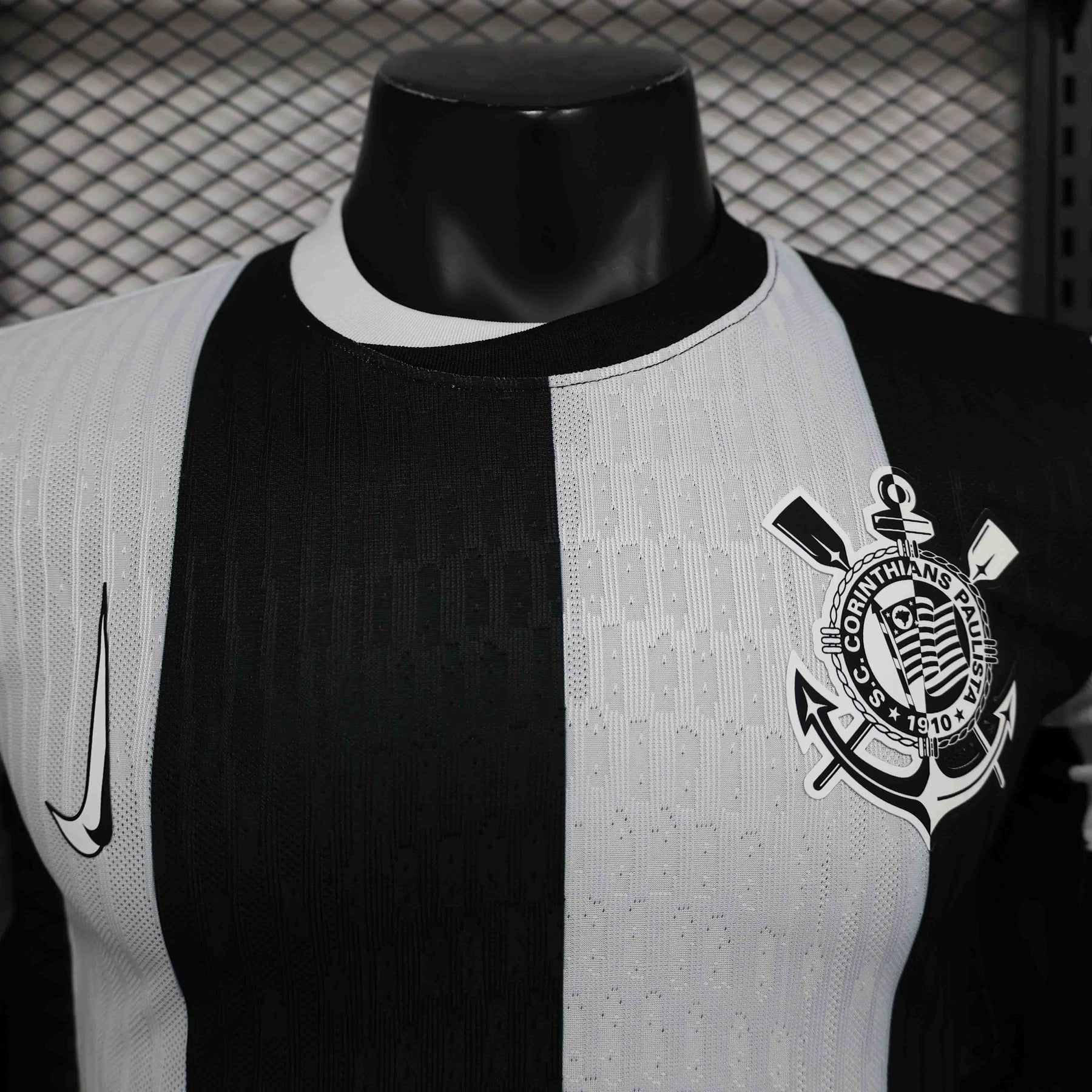 Camisa Timão III 24/25 - Jogador Masculina - Preto e Branco