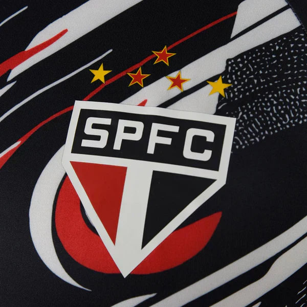 Camisa São Paulo Pré-Jogo 25/26 - Torcedor Masculina - Preto