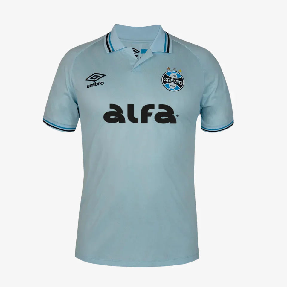 Camisa Grêmio II 25/26 - Jogador Masculina - Azul e Preta