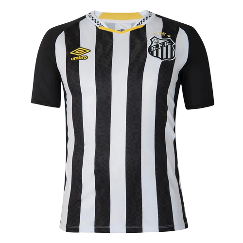 Camisa PEIXÃO II 25/26 - Torcedor Masculina - Preto e Branco