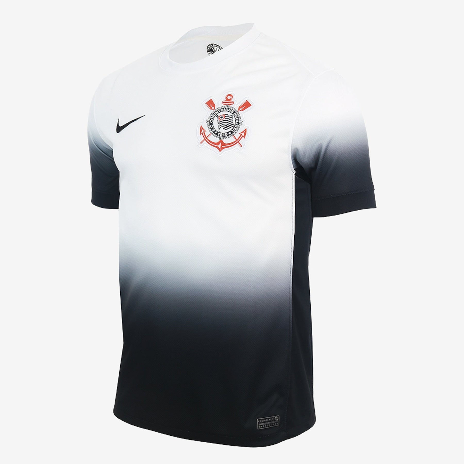 Camisa Timão Home 24/25 - Torcedor Masculina - Branco e Preto