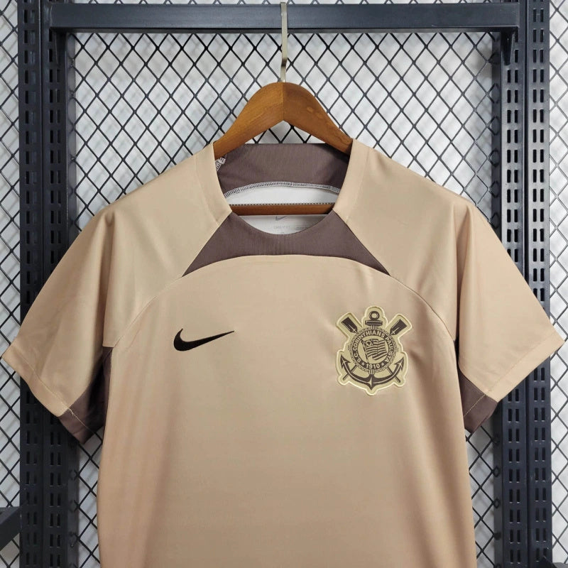 Camisa Timão Treino 24/25 - Torcedor Masculina - Bege