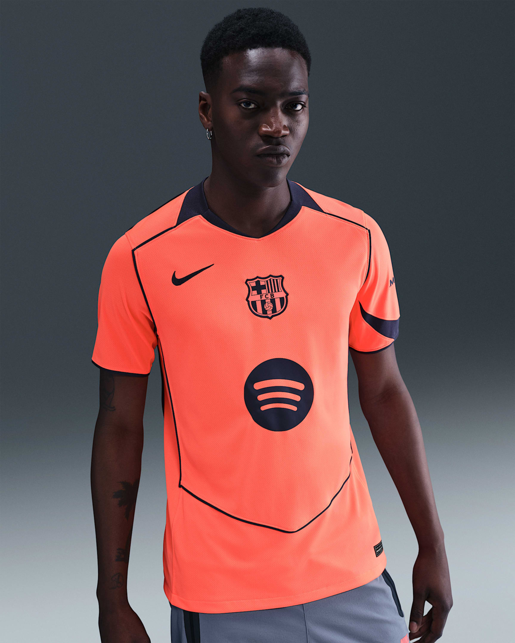 Camisa Barcelona III 25/26 - Torcedor Nike Masculina - Laranja