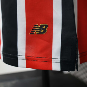 Camisa São Paulo II 24/25 - Jogador Masculina - Vermelho, Branco e Preto