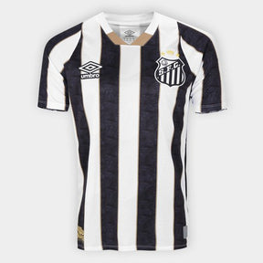 Camisa PEIXÃO II 24/25 - Torcedor Masculina - Preto e Branco