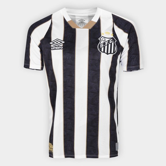 Camisa PEIXÃO II 24/25 - Torcedor Masculina - Preto e Branco