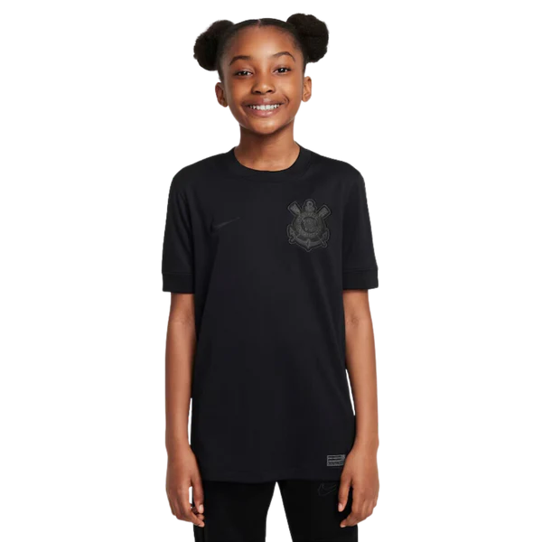 Conjunto Infantil Timão II 24/25 - Branco e Preto