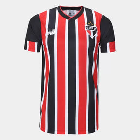 Camisa São Paulo II 24/25 - Torcedor Masculina - Vermelho, Branco e Preto