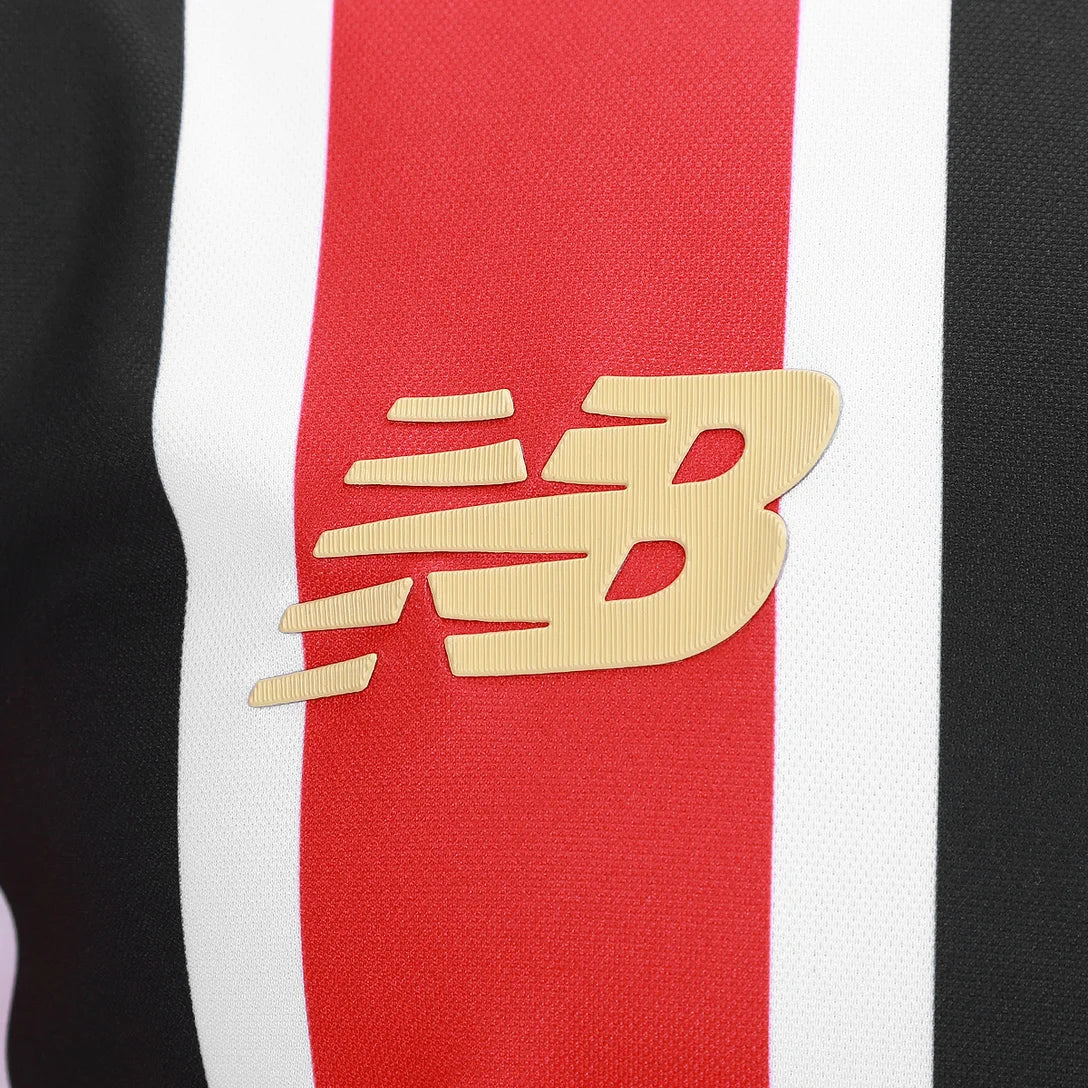 Camisa São Paulo II 25/26 - Torcedor Masculina - Vermelho, Branco e Preto