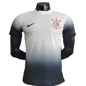 Camisa Timão Home 24/25 - Jogador Masculina - Branco e Preto