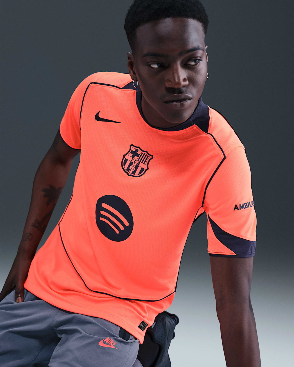 Camisa Barcelona III 25/26 - Torcedor Nike Masculina - Laranja
