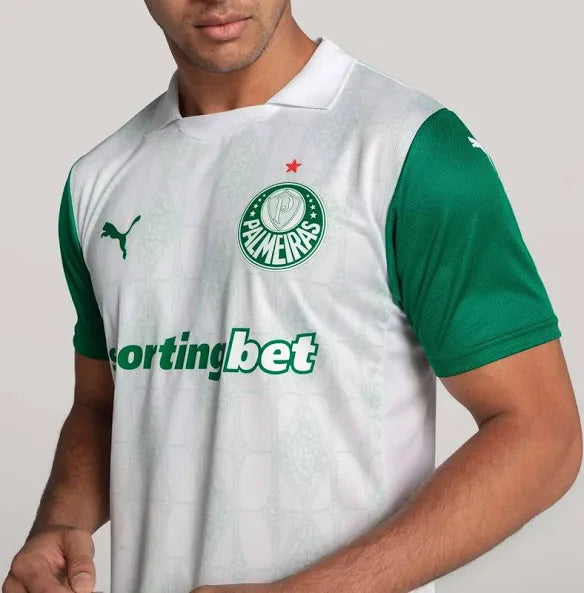 Camisa Palmeiras II 25/26 - Jogador Masculina - Verde e Branco