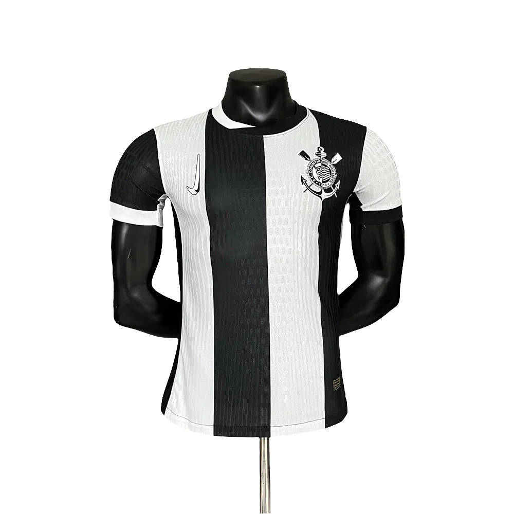Camisa Timão III 24/25 - Jogador Masculina - Preto e Branco
