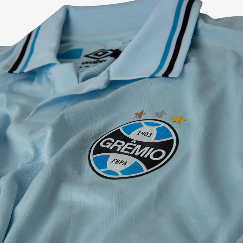 Camisa Grêmio II 25/26 - Jogador Masculina - Azul e Preta