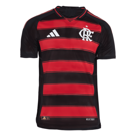 Camisa Flamengo I 25/26 - Versão Jogador Masculina - Preto e Vermelho