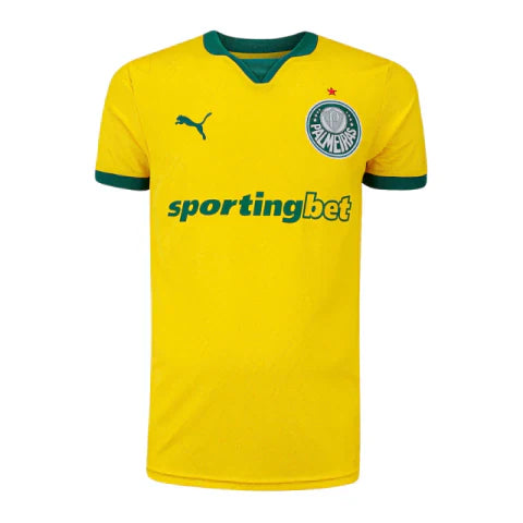 Camisa Palmeiras III 25/26 - Torcedor Masculina - Verde e Amarela