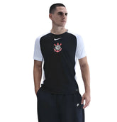 Camisa Timão II 25/26 - Torcedor Masculina - Preta e Branco