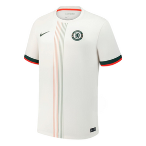 Camisa Chelsea II 25/26 Nike Torcedor Masculina - Branca e Laranja