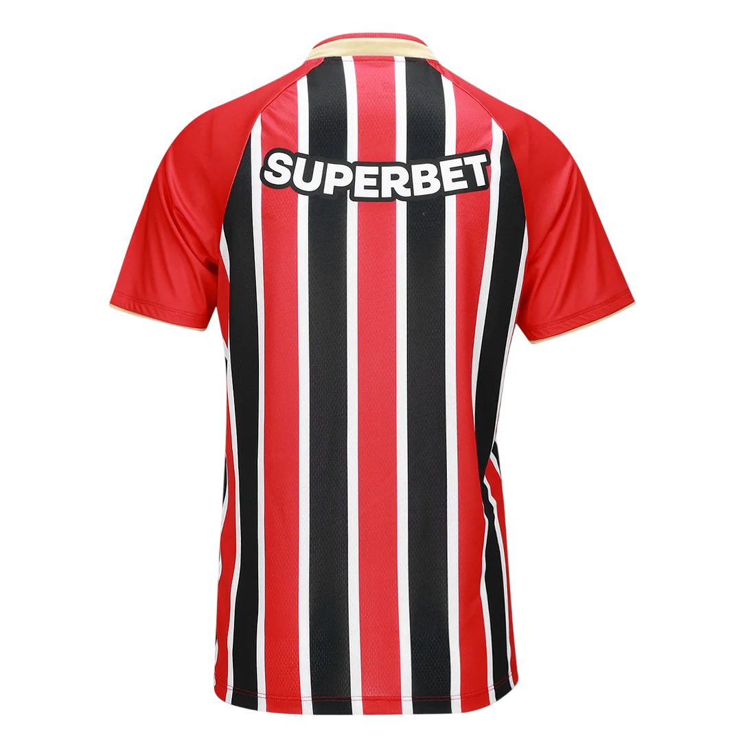 Camisa São Paulo Feminina II 25/26 - Vermelho, Branco e Preto