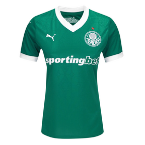 Camisa Palmeiras I 25/26 - Torcedor Feminina - Verde e Branco