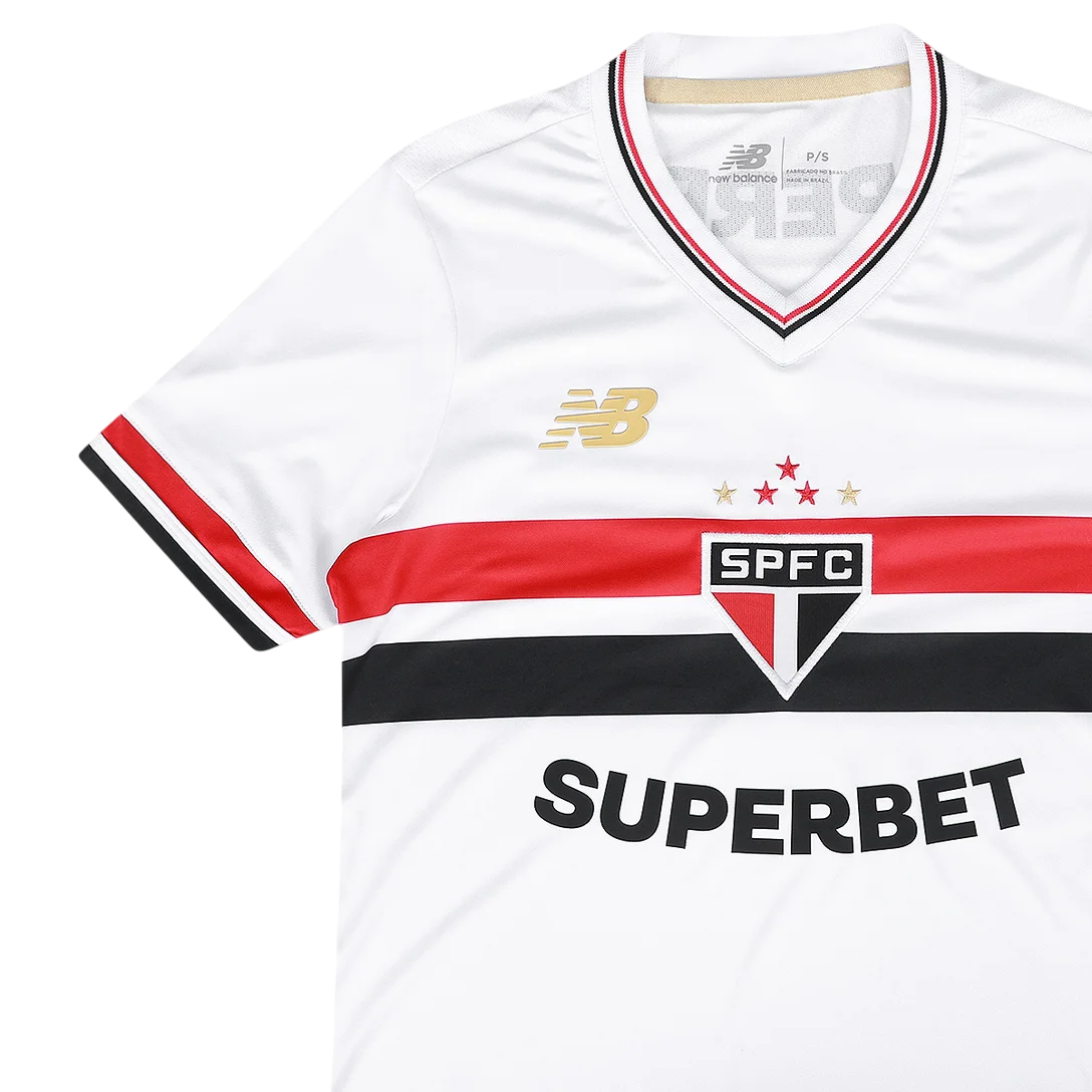 Camisa São Paulo Feminina I 25/26 - Branca